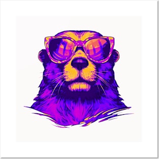 Otter Sunglasses Posters and Art